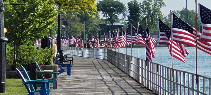 Marine City boardwalk